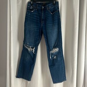 Abercombie & Fitch. Ultra high rise straight jeans. Size 10R (30).